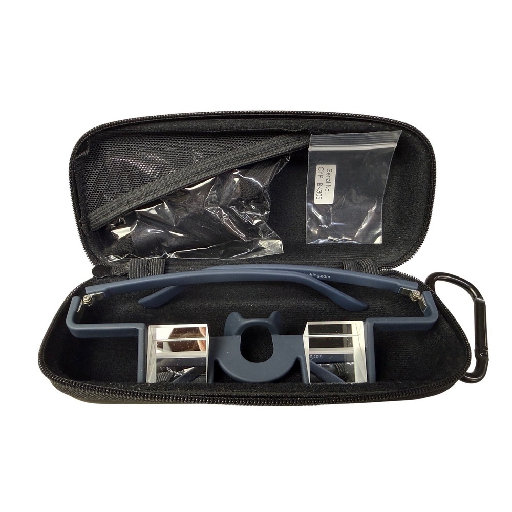 Cypher Belay Glasses for Rock Climbing Navy Blue with Hard Case and‎ Accessories